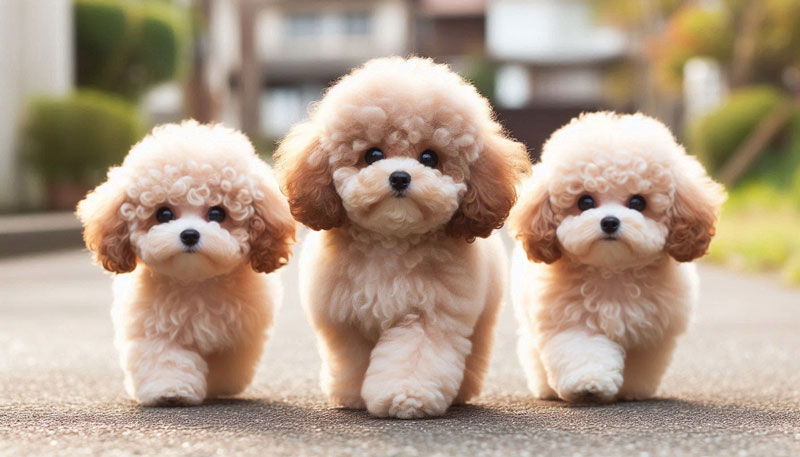 トイプードルのドワーフ・スクエア・ハイオンの体型