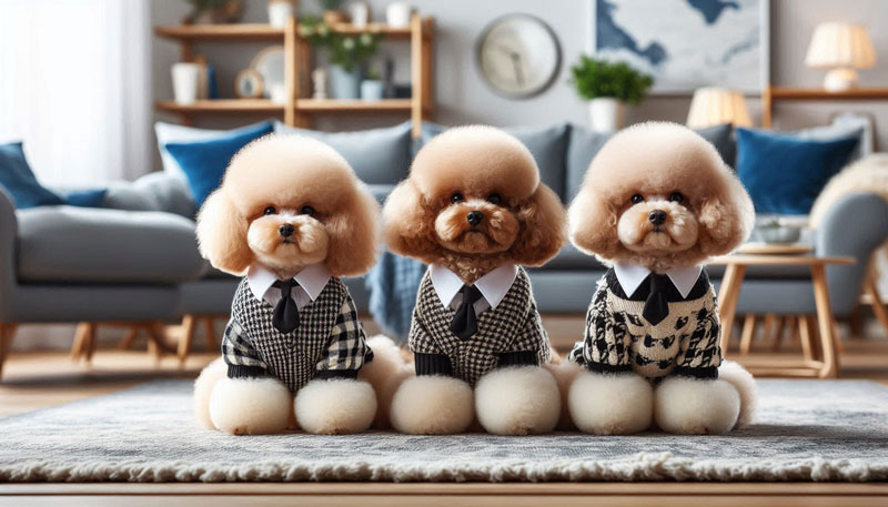 トイプードルのドワーフ・スクエア・ハイオンの体型