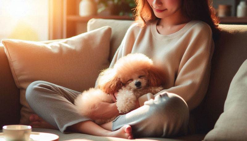 トイプードル　老犬